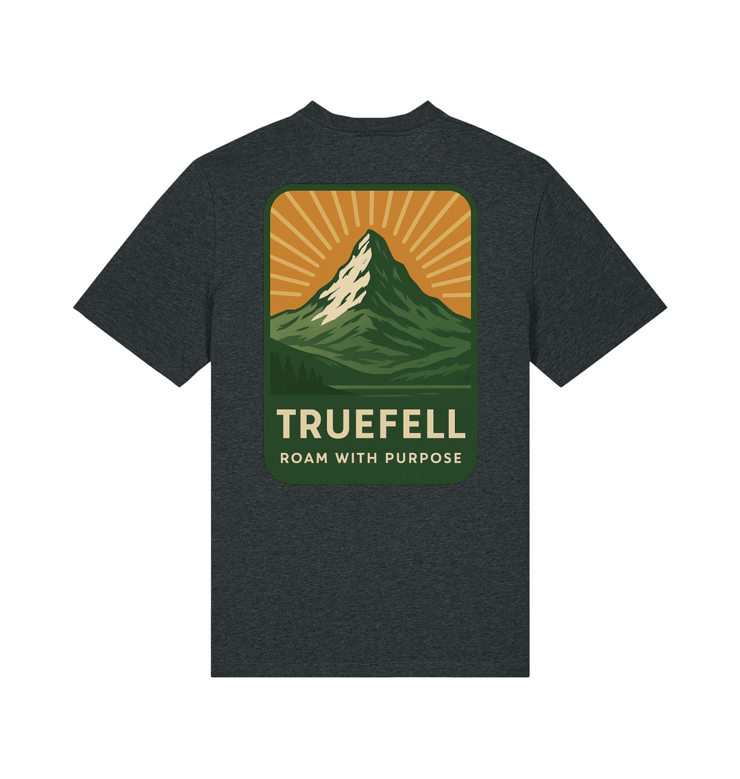 Dark Heather Grey Printed T-shirt