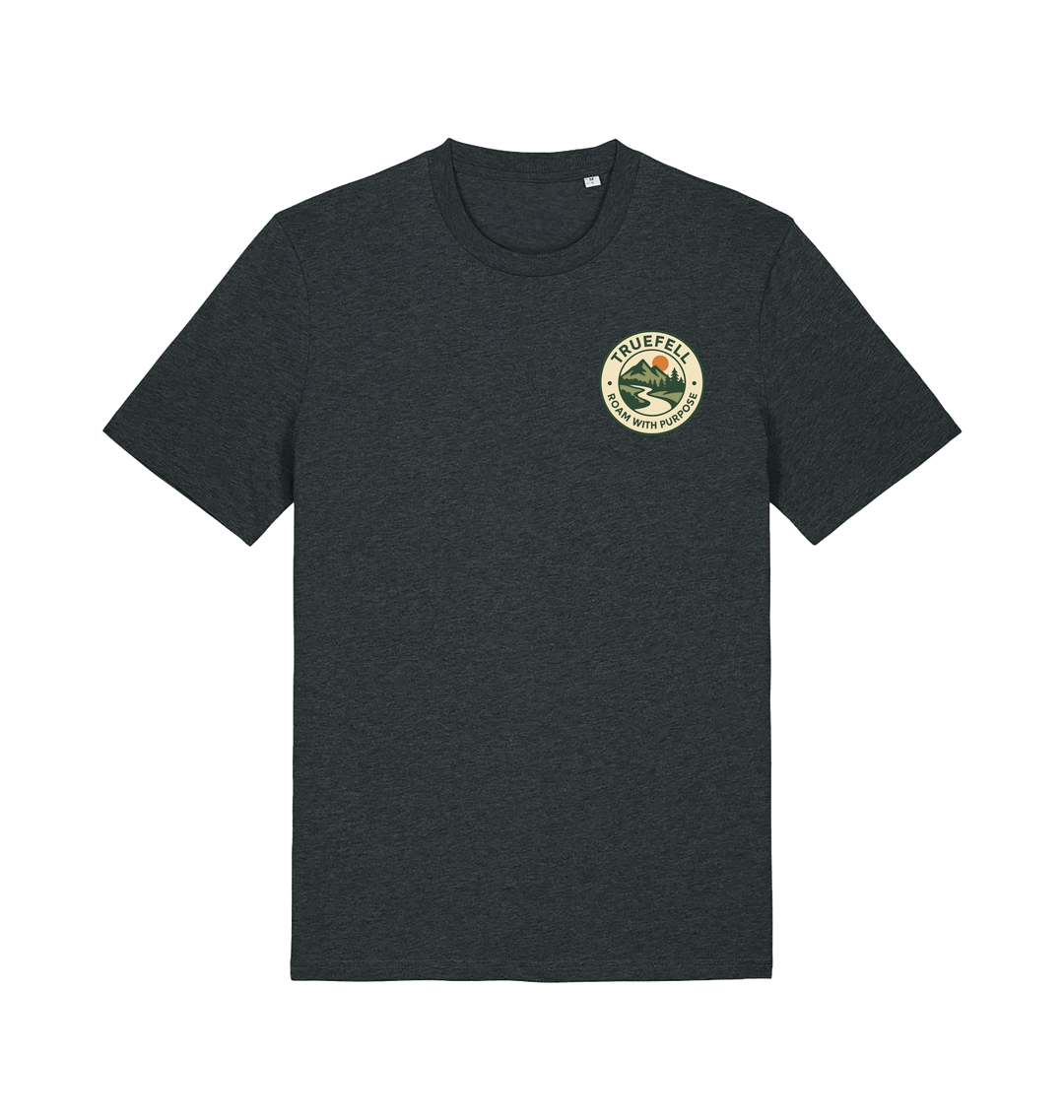 Dark Heather Grey Printed T-shirt