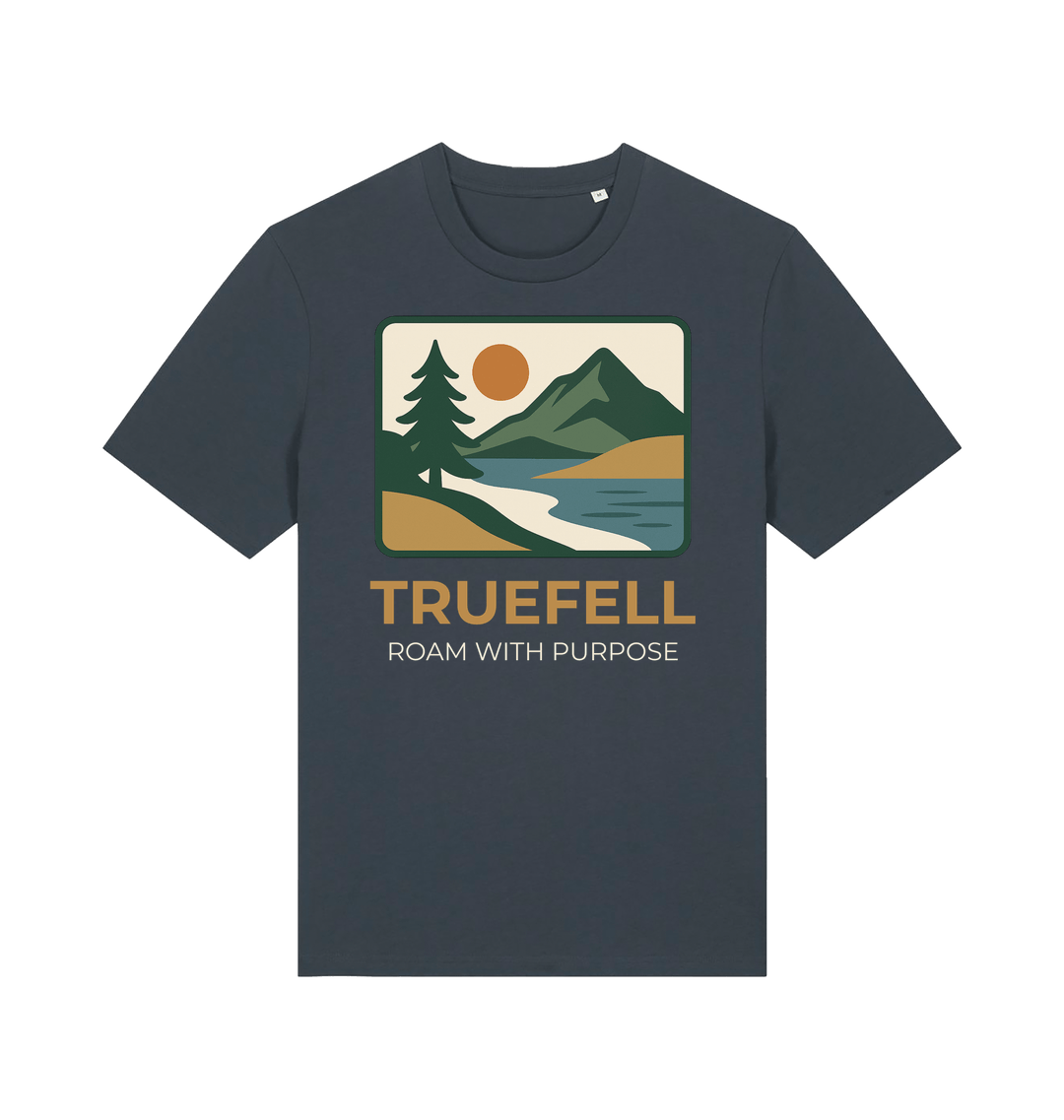 India Ink Grey Printed T-shirt