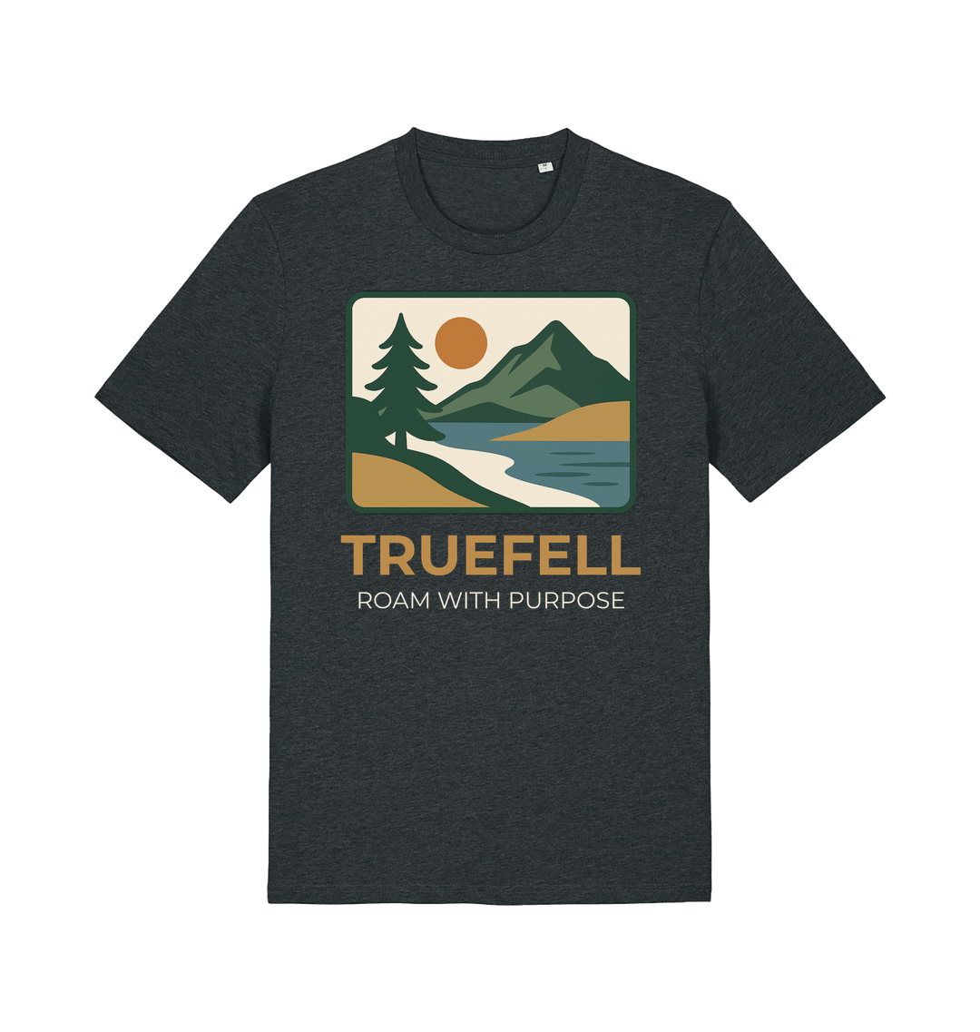 Dark Heather Grey Printed T-shirt